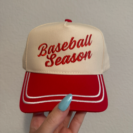 Baseball Season Vintage Trucker Hat (Damaged)