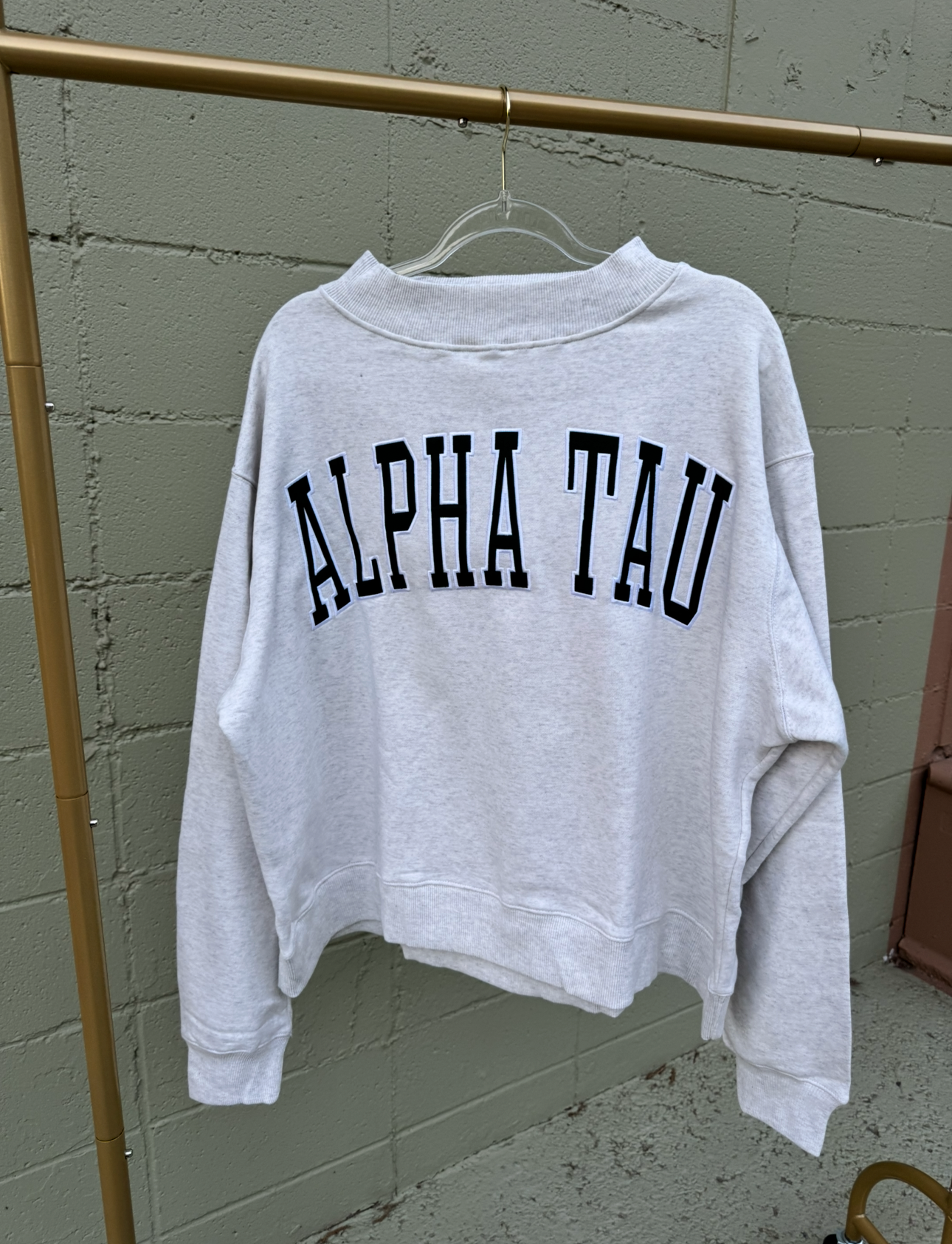 Alpha Tau Mockneck Sweatshirt