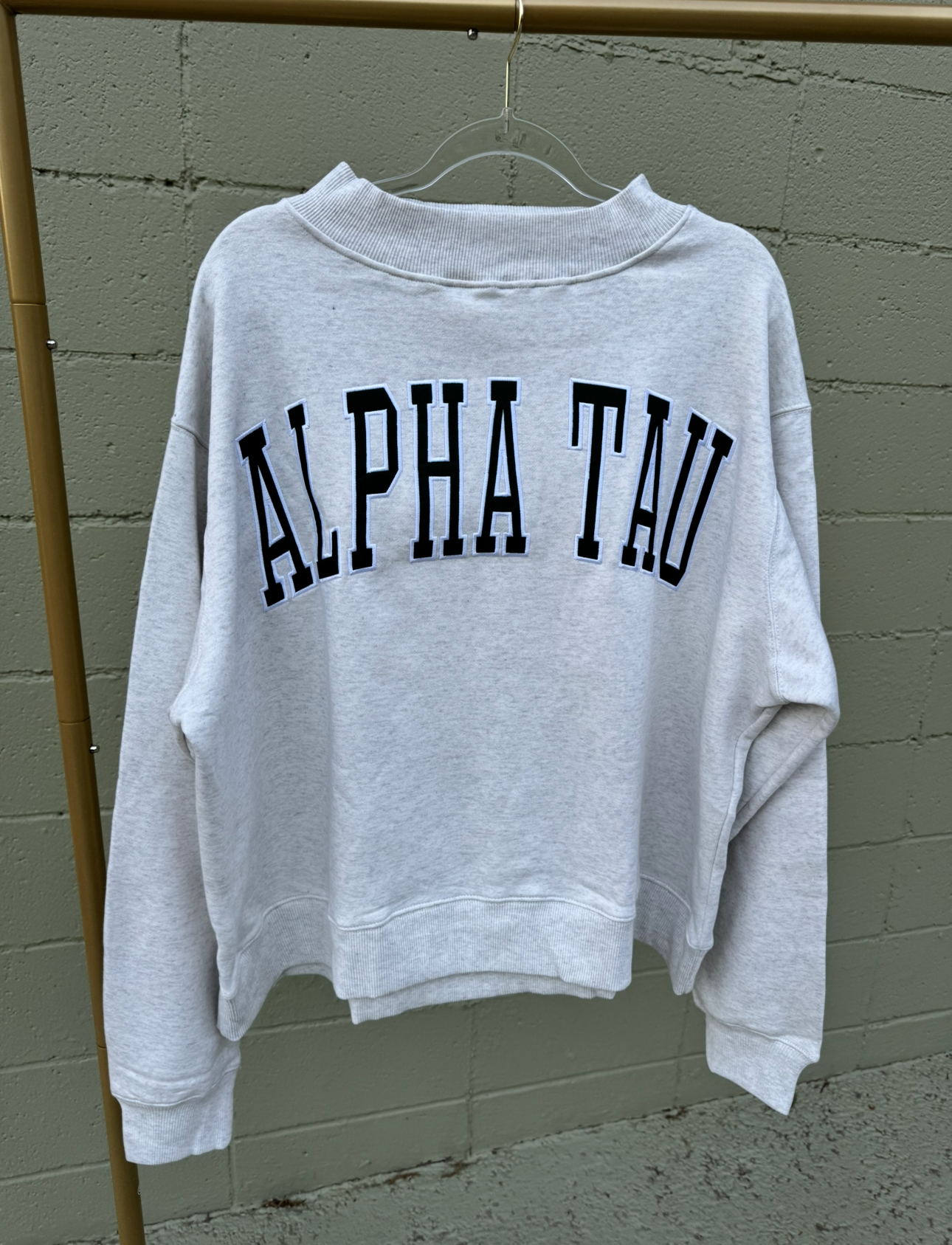 Alpha Tau Mockneck Sweatshirt