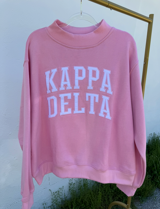 KAPPA DELTA Mockneck Sweatshirt - L/XL