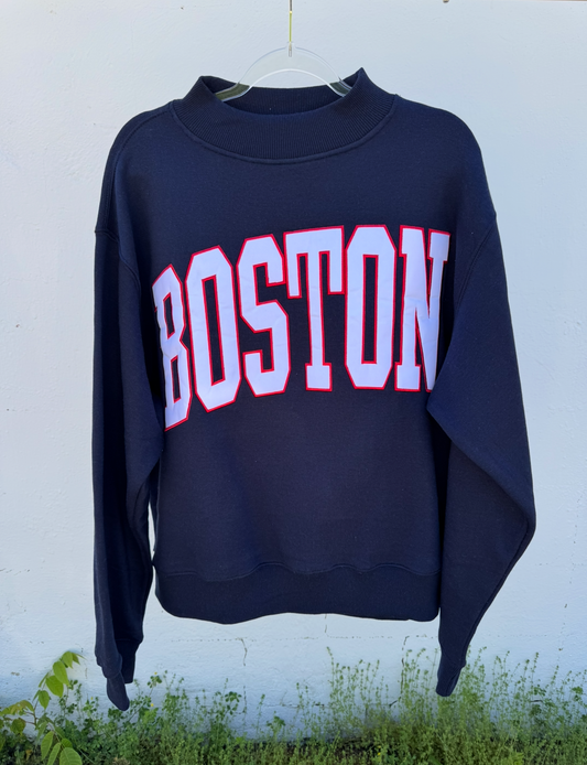 BOSTON Mockneck Sweatshirt - L/XL