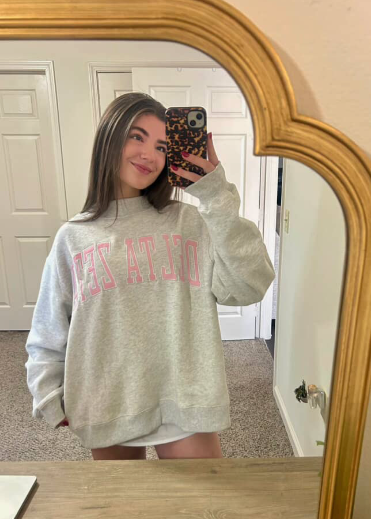 Delta Zeta Mockneck Sweatshirt