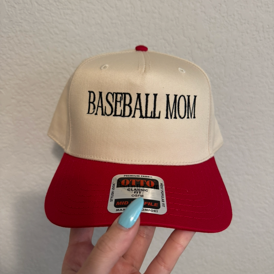 Baseball Mom Vintage Trucker Hat (Minor Flaw)