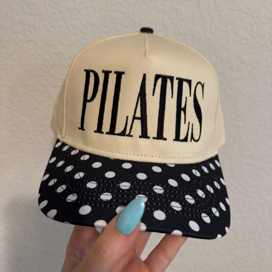 Pilates Polka Dot Vintage Trucker Hat (Overstock)