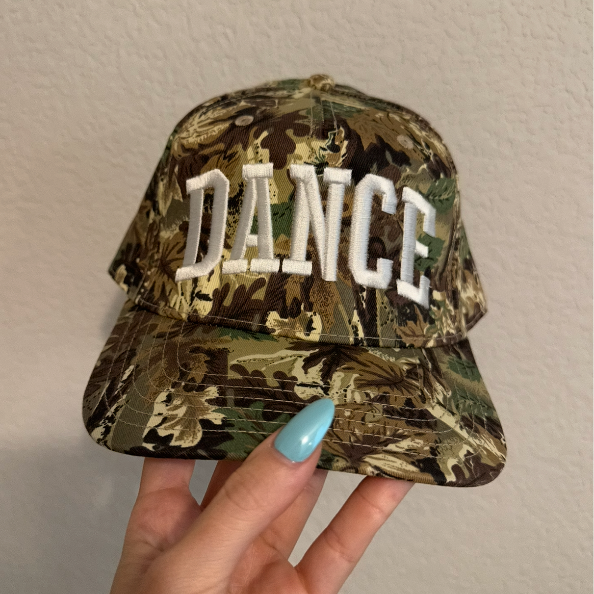 Dance Varsity Camo Vintage Trucker Hat (Overstock)