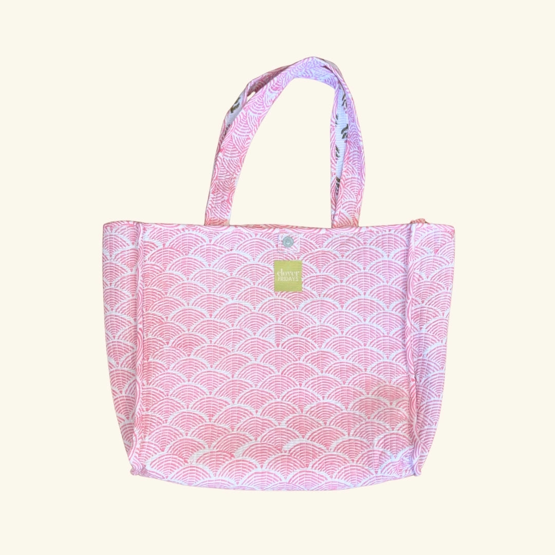 Georgia Ruffle Quilted Tote Bag