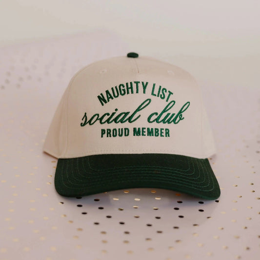 Naughty List Social Club- Vintage Trucker Hat